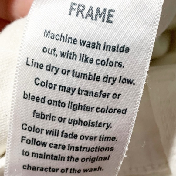 Frame Denim Blanc Jefferson Le High Skinny Distress White 🤍 Denim Jeans Holes - Picture 13 of 13